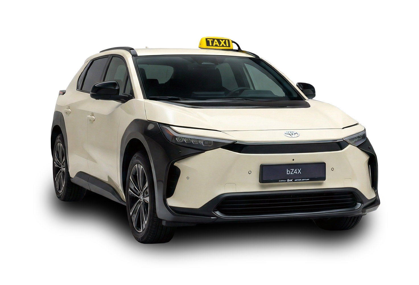 Toyota bZ4X als Taxi bei Reuss Funkservice in Hamburg