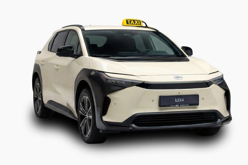 Toyota bZ4X als Taxi bei Reuss Funkservice in Hamburg